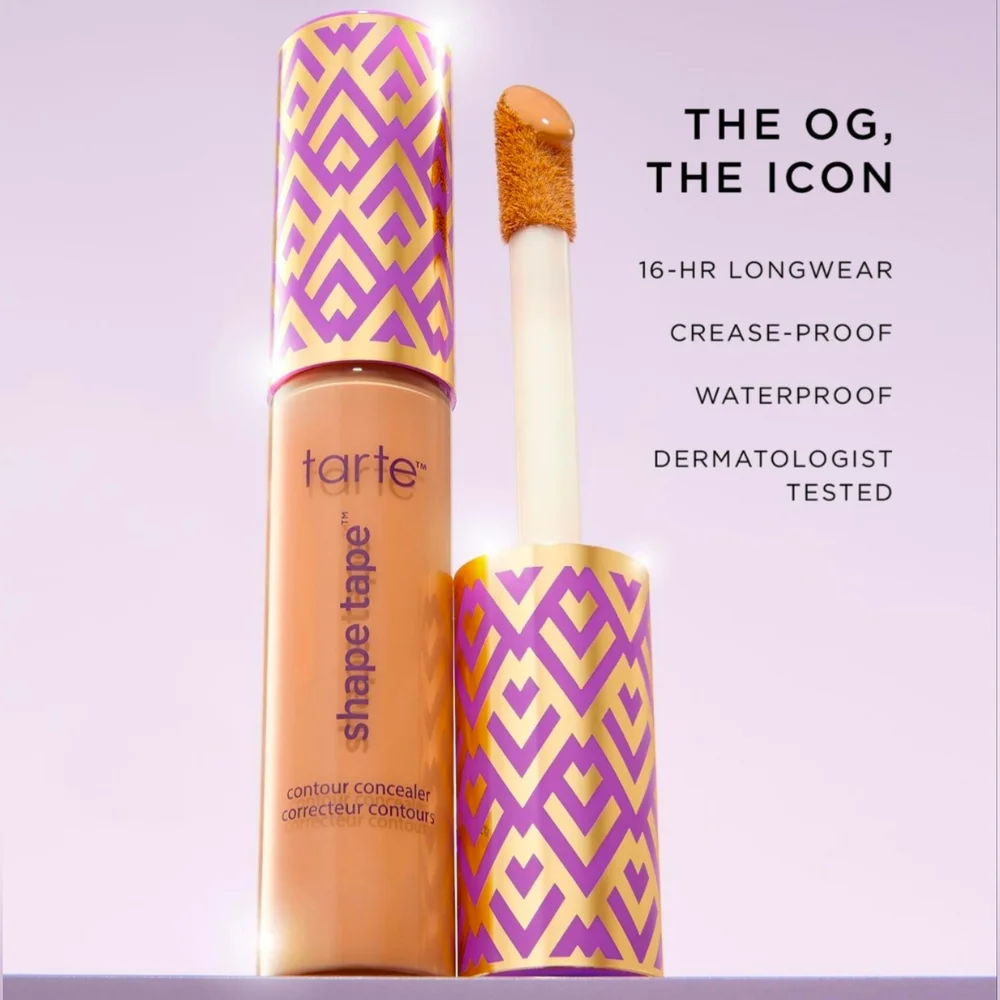 Tarte Ultra Creamy Shape Tape Concealer Shade 12B Fair Beige Full Size NIB
